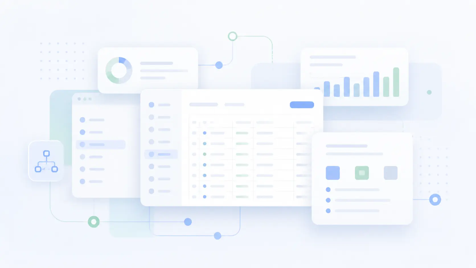 Abstract preview of private internal web applications